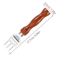 Miniatyrbillede 3 af 3: 1. Trident Ishakke Ismejsel Hammer Rustfrit Stål Japansk Stil Brun 17.7X3.5X2CM