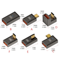 Miniatyrbilde 3 av 5: Portabilitet USB C Hane till USB3.1 Hona Adapter Laddare 10Gbps Dataöverföring 120W 6A Power Snabbladdning A female to C male v