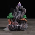Miniatyrbillede 4 af 8: Tilbageflow Røgelsebrænder Resin Tilbageflow Røgelseholder Zen Dekoration C Onesize C Onesize