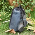 Miniatyrbillede 5 af 5: Sort mesh nylon slidstærk mesh med snøre Small T