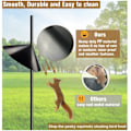 Pikkukuva 2 / 5: Oravan Baffel Bird Feeder Splitsad Squirrel Baffel Stängsel Fågelmatare Cover (18 tum)