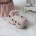 Miniatyrbillede 2 af 9: Simuleret gris til dukke julegave baby tidlig pædagogisk legetøj søde dyr til dukke silikone lavet juleafslappende legetøj null - C