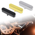 Miniatyrbild 2 av 11: Pickup-överdrag Humbuckers Mässing Gitarr Pickup-överdrag Guld/Silver/Svart Överdrag Överdrag för hals och bro Svart