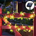 Pikkukuva 3 / 5: 1xLöv Ivy Leaf Garland Fairy String Lights Party Trädgårdsdekor grönB 5 meter
