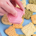 Miniatyrbillede 5 af 5: 6/8 stk Cookie Stempler Trykbare til Biscuit Pastry Baking Co B
