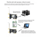 Miniatyrbilde 2 av 5: 3000Mbps WiFi 6 for Intel AX200 PCIe trådløs nettverksadapter Dual-Band 2,4G/5Ghz AX200NGW BT5.1 for Windows10 stasjonær PC null - Med 10DB antenne