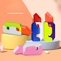 Miniatyrbilde 2 av 8: 3D-utskrift Gravity Cub Jump Liten Rädisa Morot Mini Modell Decom Grön en storlek Green one size