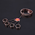 Pikkukuva 5 / 5: Animaatio Ladybug Reddy Girl Ring Armband Set Cat Claw ja Dog Claw Element Ring Öppning Stängning Armband Present för barn-