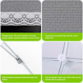 Miniatyrbilde 4 av 4: 6 stk. anti-flue netting matdeksel for grill piknik store og standard størrelser