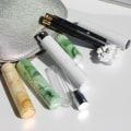 Miniatyrbilde 7 av 8: Bærbar påfyllbar parfyme sprayflaske Marmorering Tom Innhold Yellow 2 & Gold 10ml tom Yellow 2 & Gold 10ml empty