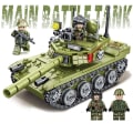 Miniatyrbild 1 av 5: Militär 85 Stridsvagn Byggklossar WW2 Pedagogisk Leksak Med Två Dockor 1 set