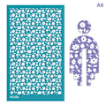 Miniatyrbild 1 av 5: Silkesstencil för polymerlera Återanvändbar silkestryckstryck Öra A8
