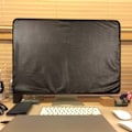 Pikkukuva 2 / 5: 21,5/ 27 tuuman musta tietokoneen näytönsuojus Vedenpitävä PU-suoja iMac LCD-näytölle Näytönsuojuspussi 27 A
