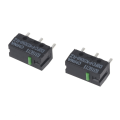 Miniatyrbilde 4 av 5: 2 stk Grønn Prikk Mus Mikrobryter D2FC-F-K(50M)-RZ for Razer Mus Mikroknapper 50 Millioner Klikk for Levetid