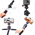 Miniatyrbild 2 av 4: Stationärt stativ för livestreaming, mobiltelefonfäste, selfie, handhållen ram, universellt fäste för mikro-SLR-kamera och mikroprojektor