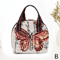 Pikkukuva 1 / 8: Kudotut laukut naisille Olkalaukku Retro Casual Tote Käsilaukut Et B B B B