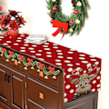 Miniatyrbillede 3 af 8: Jul Snefnug Linned Bordløber Dresser Skærfe Bord stil 1 One Size style 1 One Size
