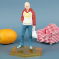 Miniatyrbillede 2 af 5: 1. 18 cm One Punch Man Saitama Hoodie Actionfigur Samling