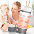 Miniatyrbillede 3 af 5: 5-lags Container Style Bærbar Baby Formel Mælk Opbevaring Ess Blå