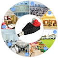 Miniatyrbillede 2 af 5: 10 stk. BNC Hanstik Koaksialkabel CCTV Overvågningskamera Terminal RCA Adapter AV Stik, DUBUNS
