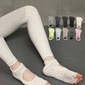 Miniatyrbillede 2 af 5: Kvinde Halvtå Ballet Yogastrømper Skridsikre Peep Toe Anti-Slip Pi A4