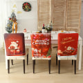 Miniatyrbilde 3 av 8: Jul Xmas Bankett Stol cover Santa Party Matsal Seat A7 one size A7 one size