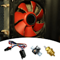 Miniatyrbillede 2 af 8: Elektrisk Bilkølerventilator Kabel Bil Radiator Termostatisk Sensor Switch med Temperaturstyring til Motorkøling