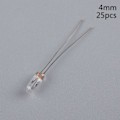 Miniatyrbillede 1 af 5: 25 STK 5 mm 4 mm 3 mm Klar 12V Mini Pære af Hvede Ris Pærer Switchc 25Pcs 4MM 25Pcs 4MM