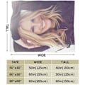 Miniatyrbillede 4 af 5: Julia Roberts filt Ultra blød flanelstæppe 3d- print Plysset plysstæppe Sengdekoration Sengetæppe til stuen Soveværelsesdekoration 50x40in 125x100cm