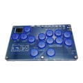 Miniatyrbillede 1 af 9: 14-Knap Arcade Joystick Fight Stick Mekanisk Knap Spil Controller til Hitbox PC null - Transparent grå og
