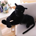 Miniatyrbilde 5 av 11: Plush Sort Svart Leopard Accompany Animal Plush Bursdagsgaver Miljøvennlig Giant Panther Plush For Dukke Nice 30CM
