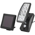 Miniatyrbild 1 av 5: Justerbar 10 LED-chips solcellsdriven induktionsvägglampa strålkastare för utomhusträdgårdskorridor