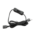 Miniatyrbilde 5 av 8: USB hann til hunn forlengelseskabel med på/av-bryter for kjøreopptaker, LED hvit - 303 bryter