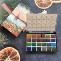 Miniatyrbild 4 av 11: 24 Färger Metallic Akvarellfärger Professionellt Set för Nybörjare Måleri på Papper Trä Tyg DIY Nagelkonst null - 1