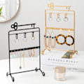 Miniatyrbillede 5 af 9: Smykkearrangør Display Stativ 10-tommer Counter Smykke Display Rack Desk Stativ Guld