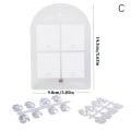 Miniatyrbilde 1 av 8: Uregelmessig akryl neglkunst falske tips displaybrett Hylla Displ C ONESIZE C ONESIZE