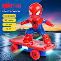 Miniatyrbillede 4 af 5: Spiderman Automatisk Flip Rotation Elektriske Scootere Legetøj Blå