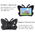 Miniatyrbillede 3 af 5: Butterfly Samsung Galaxy Tab A7 Lite 8.7 T220/t225 2021 Etui, Barnvenligt, Eva Blødt Skummaterial, Tykke Fire Hjørner, Kamerabeskyttelse, Stødsikker Sort Black