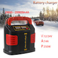 Miniatyrbild 3 av 11: 350W 14A AUTO Plus Justerbar LCD Batteriladdare 12V-24V Bilstartsats Bärbar