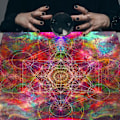Miniatyrbild 3 av 11: Kvadratisk pendelspådom altare duk brädspel tarot pad runa duk astrologi orakel brädspel matta null - A75