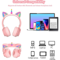 Pikkukuva 3 / 5: Langattomat Bluetooth-kuulokkeet, lasten kuulokkeet, taitettavat Unicorn Bluetooth -kuulokkeet (vaaleanpunainen)