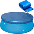 Rundt poolovertræk, vandtæt rivefast PE, støv- og solbeskyttelse til runde pools, blå, 183 cm diameter