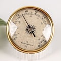 Miniatyrbild 4 av 9: Väggmonterad Termometer Hygrometer Barometer Inomhus Hushålls Termometer för Hem Vägg Rum Inkubator för Tank Silver - 3