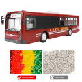 Pikkukuva 6 / 10: 2.4 GHz:n RC-kauko-ohjattava lasten bussimalliauto (punainen)