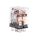 Pikkukuva 8 / 8: 1 kpl mikroelektromagneettinen rele valolla 8-nastainen JQX-13F AC220 läpinäkyvä DC24V Transparent DC24V