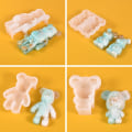 Miniatyrbilde 5 av 5: DIY Krystall Epoksy Silikonform Bjørne Nøkkelring Smykkeanheng A5