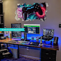 Miniatyrbild 4 av 5: 3D Gamer Väggdekaler, Gamer Poster Väggdekoration, Pojke Sovrum Väggdekal, Modern Vardagsrum Dekoration Väggdekaler, Pojke Sovsal Väggdekal, Di