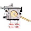 Pikkukuva 2 / 4: Kaasutin, yhteensopiva Stihl FS160 FS220 FS180 FS280 FR220 -trimmerin kanssa, korvaa Zama C15-51 C1S-S3G:n ilmansuodattimella, sytytystulpalla ja polttoaineletkulla