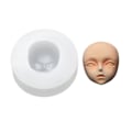 Miniatyrbillede 4 af 11: Baby Form Menneskelige Dukker Ansigtsform Silikon Chokolade Slik Form Form Kage Cupcake Topper Dekorationsværktøjer null - 2