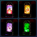 Miniatyrbillede 3 af 11: Halloween LED Lysdekorationer Lysende Gravsted Spøgelse Græskar Skelet Lanterne Gyser Natlys Fest Dekoration null - Sort Kat